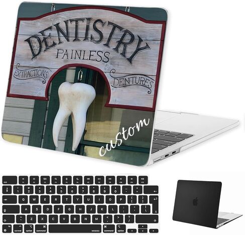 حالة كمبيوتر محمول مخصصة لـ Clear Black Macbook Pro 14.2 بوصة الطراز A2442/3112/3185/3401/2918/2992/2779 2024/2023/2022/2021 إصدار مع غطاء مفاتيح مخصص in Saudi Arabia