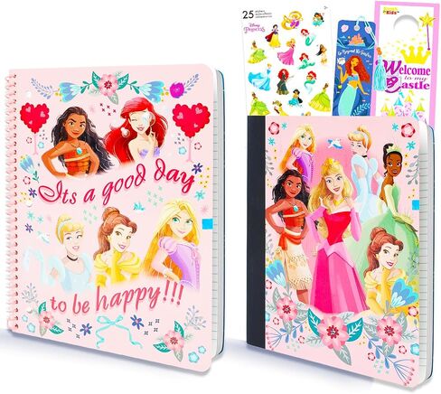 Disney Princess School Supplies Pack for Kids - Bundle Princess Composition Notebook, Spiral Notebook, Stickers, More | Disney Princess School Supplies for Girls in Saudi Arabia