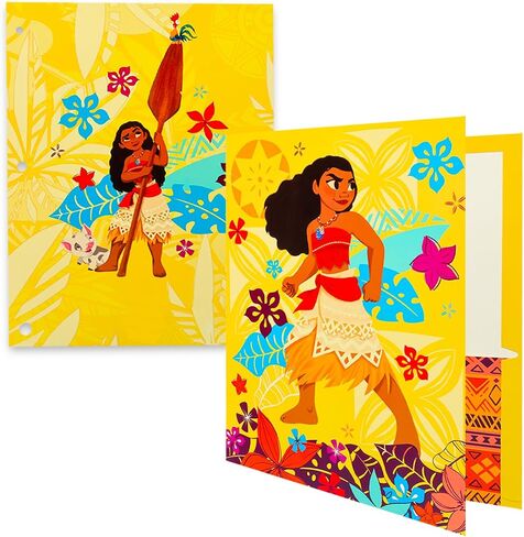 Disney Moana School Supplies - Bundle Composition Notebook, 2 Portfolio Folders, Stickers, More | Moana School Supplies Set for Girls, Kids in Saudi Arabia