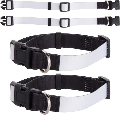 Craft Express Sublimation Blank Dog Collar - Medium and Large Size Collars for Dogs Ready to be Personalized - Set of 4 (Large) in Saudi Arabia