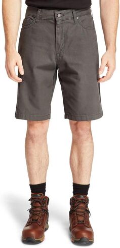 Timberland Men's Son Canvas Work Short, Gunmetal, 30W x 11L in Saudi Arabia