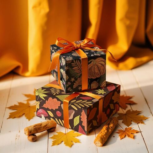 Lezakaa Autumn Deer Pine Fern Frapp Wrappe Roll ، Deers ، Pines ، Shorts ، Autumn Surped ، for Fall Decorities ، and Harvest Season ، Harvest ، Mini Roll ، 17 Int × 16.4 قدم (23.2 قدمًا مربعًا) in Saudi Arabia