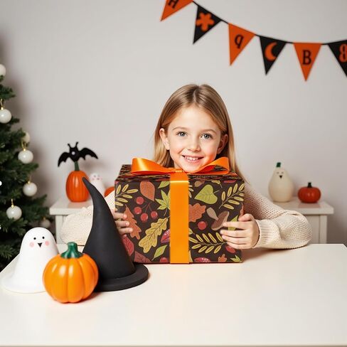 Lezakaa Autumn Deer Pine Fern Frapp Wrappe Roll ، Deers ، Pines ، Shorts ، Autumn Surped ، for Fall Decorities ، and Harvest Season ، Harvest ، Mini Roll ، 17 Int × 16.4 قدم (23.2 قدمًا مربعًا) in Saudi Arabia