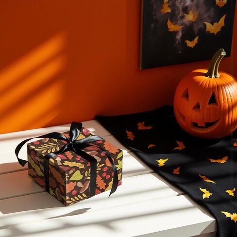 Lezakaa Autumn Deer Pine Fern Frapp Wrappe Roll ، Deers ، Pines ، Shorts ، Autumn Surped ، for Fall Decorities ، and Harvest Season ، Harvest ، Mini Roll ، 17 Int × 16.4 قدم (23.2 قدمًا مربعًا) in Saudi Arabia