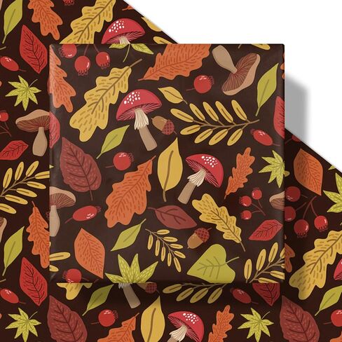 Lezakaa Autumn Deer Pine Fern Frapp Wrappe Roll ، Deers ، Pines ، Shorts ، Autumn Surped ، for Fall Decorities ، and Harvest Season ، Harvest ، Mini Roll ، 17 Int × 16.4 قدم (23.2 قدمًا مربعًا) in Saudi Arabia