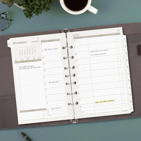 AT-A-GLANCE 2026 Planner, Daily & Monthly, 5-1/2" x 8-1/2", Desk Size 4, Two Page Per Day Refill, Loose-Leaf (481-225A-26) in Saudi Arabia