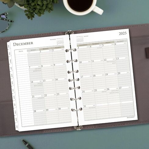 AT-A-GLANCE 2026 Planner, Daily & Monthly, 5-1/2" x 8-1/2", Desk Size 4, Two Page Per Day Refill, Loose-Leaf (481-225A-26) in Saudi Arabia