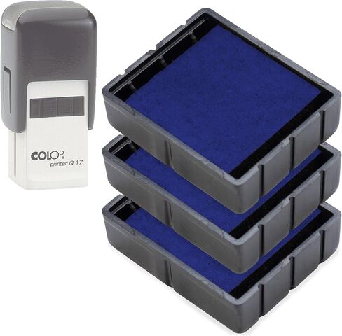 COLOP E/Q43 Non-Toxic, Water Based Premium Replacement Pad for Printer Q43 Stamp - Pack of 3 - Black in Kuwait
