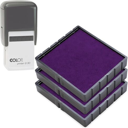 COLOP E/Q43 Non-Toxic, Water Based Premium Replacement Pad for Printer Q43 Stamp - Pack of 3 - Black in Kuwait