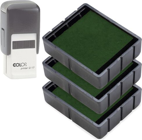 COLOP E/Q43 Non-Toxic, Water Based Premium Replacement Pad for Printer Q43 Stamp - Pack of 3 - Black in Kuwait