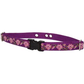LupinePet Originals 3/4" Rose Garden 12-17" Containment Collar Strap for Small to Medium Dogs