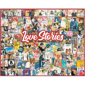 White Mountain Puzzles Love Stories - 1000 Piece Valentines Day Jigsaw Puzzle