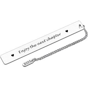 College Graduation Gifts for Women, 2025 Graduation Bookmarks, Retirement Leaving Gifts for Women Men, Farewell Gift for Coworkers, Bookish Gift for Book Lovers, Enjoy The Next Chapter