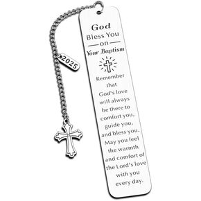 Baptism Gifts for Girl Boys 2025 Baptism Gifts for Women Men Christening Gifts for Girls Boys Christian Bookmarks for Teens Boys Girls Goddaughter Godson Christmas Stocking Stuffers for Daughter Son