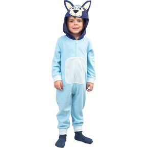 Playful Colorful Dog Halloween Costume Cosplay Zip Up Suit with Hood for Boys and Girls