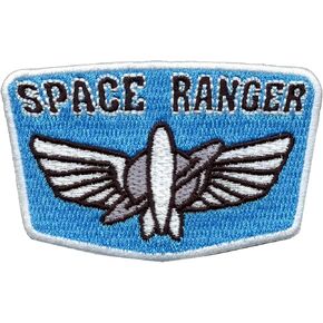 Space Ranger Badge Patch Movie Wings Embroidered Iron On
