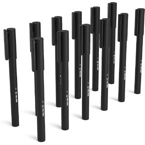 TRU RED Staples Quick Dry Gel Pens, Medium Point, 0.7mm, Black, 24/Carton (TR54480-CCVS)