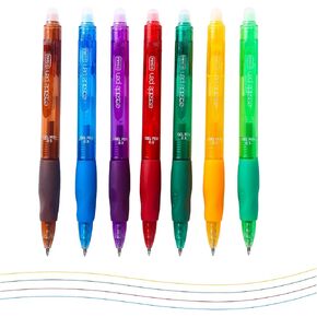 Fine Tip Pens, Retractable Erasable Gel Pens 0.5，Make Mistakes Disappear, 7-Color Refillable，Premium Comfort Grip for Journaling, Bullet Journals, Planners, Note-Taking, School Supplies