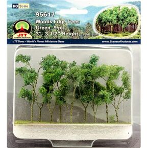 JTT Scenery Woods Edge Trees 3" to 3.5" 9/Pkg-