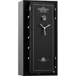 STEELWATER GUN SAFES New and Improved Steelwater Heavy Duty 20 Long Gun Fire Protection for 60 Minutes AMSW592818-blk