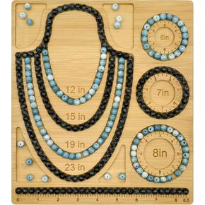 Petoysoso Bead Boards for Jewelry Making, Bamboo Beading Board for Bracelet & Necklace, Jewelry Making Supplies,Bead Tray Supplies