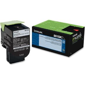 Lexmark 80C1SK0 801SK - Black - Original - Toner Cartridge LCCP, LRP CX310dn, CX310n, CX410de, CX410dte, CX410e, CX510de, CX510dhe, CX510dthe