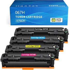 067H Compatible for Canon 067H 067 Toner Cartridge Set for Canon Color Imageclass MF656Cdw MF654Cdw MF653Cdw LBP633Cdw LBP632Cdw Toner Cartridge 4-Pack