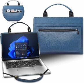 Laptop Case Cover Sleeve for HP Envy 17 17-bwXXXX 17-bw0011nr with Portable Bag with Bag Handle,Blue