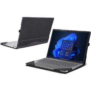 Laptop Case for Lenovo Yoga 9 14IMH9 Sleeve Yoga 9i (14''Gen 9),2 in 1 PU Leather Computer Sleeves Laptop Bag (Dark Blue)