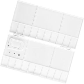LIFKOME Watercolor Pigment Mixing Tray Cover Paint Box for Artists and Students for Acrylic and Watercolor Painting Multi Mixing Palette