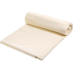 Medium Weight 63 inch x 10 Yards Muslin Cloth 100% Cotton Fabric by The Yard Natural Unbleached Cotton Muslin Fabric by The Bolt Material for Sewing Material Apparel Cloth