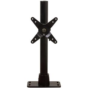 Ergotech Single Direct Flush Mount with 16-Inch Pole - Black (100-F16-B01)