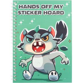 Reusable Sticker Book Collecting Album with Waterproof Cover,A5 Sticker Collecting Book with Spatula and Heart Label and Pockets