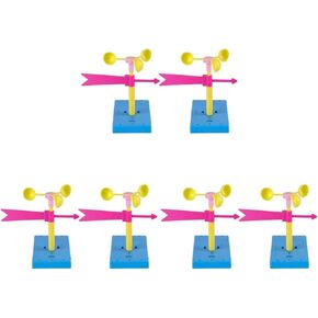 TOYANDONA 6 Sets Wind Vane Educational Toys for Kids Brain Toy Powder Anemometer Classroom Tools Weather Vane Developmental Toys Instruments Squiz Toys Manual Material Package Plastic Child