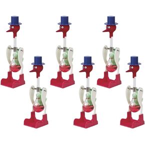 Forum Novelties 6 PCS The Famous Lucky Drinking Bird, Magic Drinking Bird