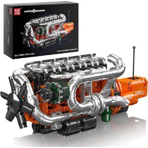 Mould King Truck Engine Kits That Runs with Transmission, Build Your Own Visible Truckr Motor, Physical Science Experiment Models for Teens, Best STEM Toy Gifts for Adult 10200 (3236 Pcs)