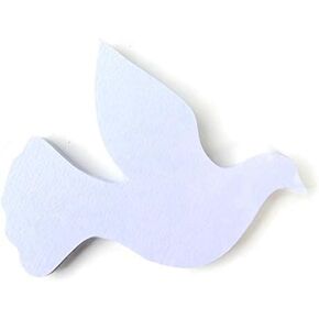 3" White Paper Dove Die Cuts Pack of 25