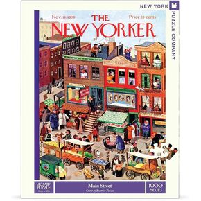 New York Puzzle Company - New Yorker Main Street - 1000 Piece Jigsaw Puzzle