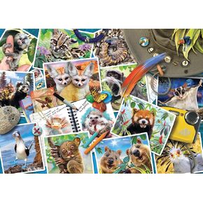 Ravensburger Traveller's Animal Journal 1000 Piece Jigsaw Puzzle for Adults - 12000607 - Handcrafted Tooling, Made in Germany, Every Piece Fits Together Perfectly in Saudi Arabia