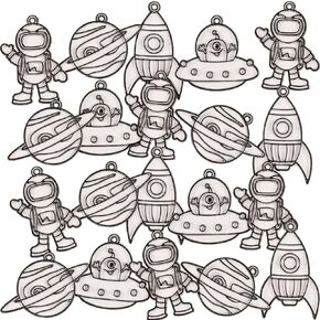 Fun Express Outer Space Suncatchers, Makes 24 - VBS Vacation Bible School Supplies/Decor - DIY Crafts for Kids and Fun Home Activities