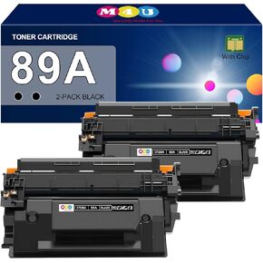 89A Black Toner Cartridges Compatible 89A CF289A 89X CF289X (with Chip) for Laser Jet Enterprise M507 M507n M507dn M507x MFP M528dn M528f M528c M528z M528 Series Printer (2-Pack)