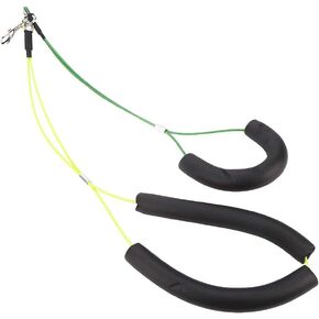 Adjustable Pet Grooming Leash, 304 Stainless Steel and Plastic Dog Grooming Loop Stainless Steel Wire Rope Dog Grooming Supplies for Grooming Tables (Yellow+Green)