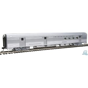 Walthers 85' Budd Baggage-Railway Post Office - Ready to Run - Santa Fe (Silver)
