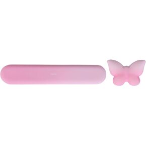 MOSISO Wrist Rest Support for Keyboard &Mouse, Ergonomic Soft Pain Relief Non-Slip Easy Typing Wrist Rest Keyboard Pad Computer Laptop Butterfly Shaped Mouse Wrist Cushion for Home/Office, Pink