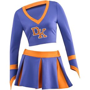 CosplayDiy Jennifer Check Cheer Costume Girls High School Cheer Dress Cheerleading Uniform