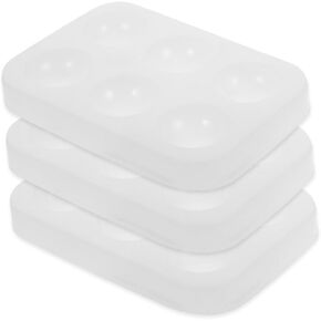 LIFKOME 3Pcs Silicone Watercolor Palette Tray Easy Clean Mixing Tray for Paint Paint Palette for Artists and DIY Projects Versatile Color Mixing