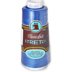 A&E Maxi Lock Stretch Textured Nylon Blue Serger Thread MWN-32059