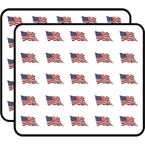 Waving United States Flag (us USA American Patriot) Sticker for Scrapbooking, Calendars, Arts, Kids DIY Crafts, Album, Bullet Journals