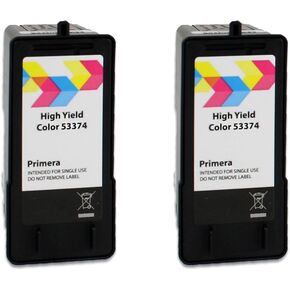 Primera 53374 High Yield Tri-Color Ink Cartridge 2-Pack
