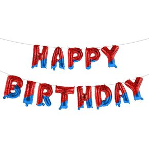 لافتة عيد ميلاد العنكبوت ، العنكبوت الأحمر والأزرق على شبكة الإنترنت ، رسالة عيد ميلاد سعيد لافتة بالون للأولاد in Kuwait